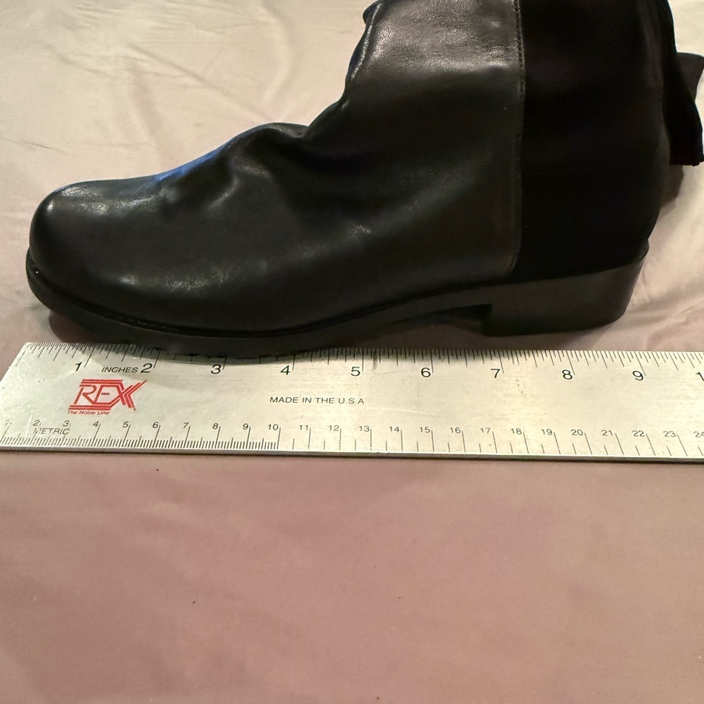 NWOT Stuart Weitzman 5050 Black Leather Over the knee boots Size 6 MSRP $795 - Picture 11 of 15